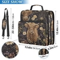 thumbnail image 2 of FORMRS Zipper Binder with Shoulder Strap 2-inch Ring 500 Sheet Capacity File Bag, Cows and Flowers, 2 of 5
