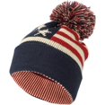 thumbnail image 1 of LAICAIW Knit US Canada Flag Union Jack Pom Beanie Hat JZP0027, 1 of 4