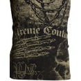 thumbnail image 6 of XTREME COUTURE Mens Long Sleeve KILLER Crewneck T-Shirt (Black/Tan), 6 of 7