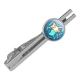 thumbnail image 1 of Merdog Mermaid Dog Round Tie Bar Clip Clasp Tack Silver Color Plated, 1 of 5