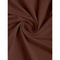thumbnail image 5 of Mocha Brown Womens One Shoulder Ruched Bodycon Mini Dress With Tie Detail, 5 of 6
