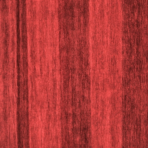 Ahgly Company Machine Washable Indoor Square Abstract Red Modern Area Rugs, 7' Square