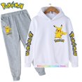 thumbnail image 1 of Conjunto de ropa deportiva de algodón con capucha para niño Y niña, sudadera con capucha de Pokémon Pikachu, pantalones, ropa para 2 peces 4 5 6 7 8 9 10 11 12 13 14 Y qym unisex, 1 of 2