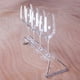 thumbnail image 4 of Estante para copas de vino de acero inoxidable de 55 cm, estante para debajo del gabinete, colgador de copas de vino, barra colgante para bar o cocina, 4 of 5