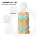 thumbnail image 6 of Gaeub Beach Footprint Men's Mesh Basketball Jersey, Quick-Drying Sleeveless Top S-4XL, Loose Muscle Tank Top -Small, 6 of 9