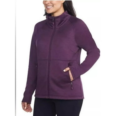 Kirkland Signature Women's Full Zip Fleece Jacket(Purple/Medium)