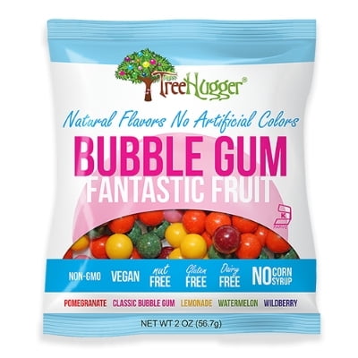 Pack of 12, Tree Hugger Fantastic Fruit Bubble Gum, 2 oz
