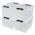 thumbnail image 7 of Aninhao 50 Quart Clear Latching Storage Box Bins, Large Plastic Storage Boxes with Wheels, 4 Packs, 7 of 7