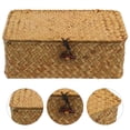 thumbnail image 4 of EeaseCA Woven Storage Basket Practical Sewing Supplies Storage Box Sundries Storage Basket, 4 of 7