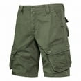 thumbnail image 6 of Njoeus Men's Relaxed Fitted Loose Cargo Shorts, Men Casual Cotton Multi-Pockets Outdoor Work Cargo Short Pants, 6 of 8