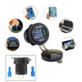 thumbnail image 2 of Chargeur USB Étanche pour Moto avec Voltmètre à DEL Bleu Performance Fiable, 2 of 2