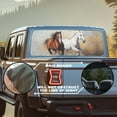thumbnail image 2 of SEANATIVE Truck Rear Window Graphic Decal Printed Full Coverage Graphic Sticker Auto Rear Window Film for Pickups Trucks (66.9 x 22.4 Inch), Easy to Install, Horse Animal Pattern, 2 of 7