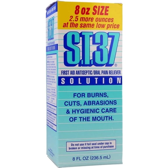 S.T. 37 First Aid & Oral Relief Liquid Solution, 8 fl. oz. (236.5 ml), Pack of 6