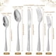 thumbnail image 5 of Juego de 20 Pzas Floral Silverware Incluyendo Tenedor Cuchara y Cuchillo Juego de Cubiertos de Acero Inoxidable Juego de Cubiertos Vintage Juego de Utensilios Pulidos con Espejo para Cocina Apto para, 5 of 12