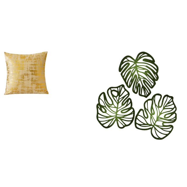 Funda de almohada,Fundas de cojín para sofá cama,funda de almohada cuadrada,Placa de pared con hojas de palma,Decoración de pared de madera con hojas de palma,Adorno de madera con