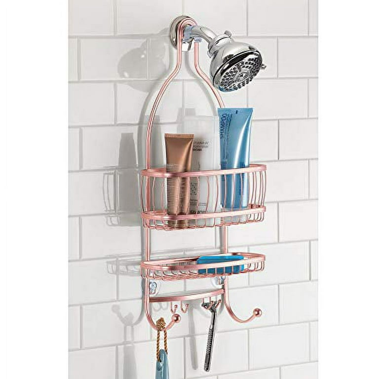 Metal Wire Hanging Shower Caddy, Extra Wide Space for Shampoo, Conditioner,  and Soap with Hooks for Razors, Towels - China Shower Caddy