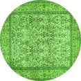 thumbnail image 1 of Ahgly Company Indoor Round Persian Green Traditional Area Rugs, 7' Round, 1 of 1