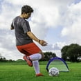 thumbnail image 5 of Champion Sports Extreme Pop-Up Soccer Goal with Carrying Bag, Portable Training Soccer Net with Anchoring Pegs, 1 Pair of Half Moon Mini Soccer Goals for Soccer Training - 30" x 18" x 18", 5 of 7