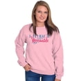 thumbnail image 4 of I Believe in Mermaids Cute Adorable Women Crewneck Sweatshirt Brisco Brands 2X, 4 of 6
