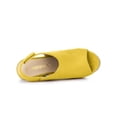 thumbnail image 4 of BLISSFUL STEP Women's Espadrilles Platform Heel Wedges Sandals Yellow 10, 4 of 7