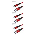 thumbnail image 2 of Shengyu Câble de Charge Rapide pour Téléphone 1M 2M en Nylon Tressé Micro USB Cordon de Données pour Câblage Fil pour Android Rouge Android 2M 3ensemble, 2 of 6