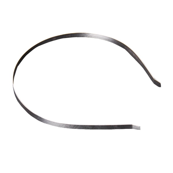 de 10 diademas plateadas en blanco y lisas, 5mm/6mm, artesanal de Metal DIY perfke venda