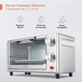 thumbnail image 2 of Horno Eléctrico Tostador Voltio 11 Lt 700 W 2 Rebanadas Acero Inox gris 11 L, 2 of 8