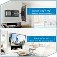 PERLESMITH Full Motion TV Mount for 3785" TV with Swivel Tilt