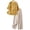 88#Yellow, variant on Linen Sets For Women 2 Piece 2026 Summer Outfits for Seniors Women Boho Lounge Set Peasant Dress Beach Vacation Clothes Pink L