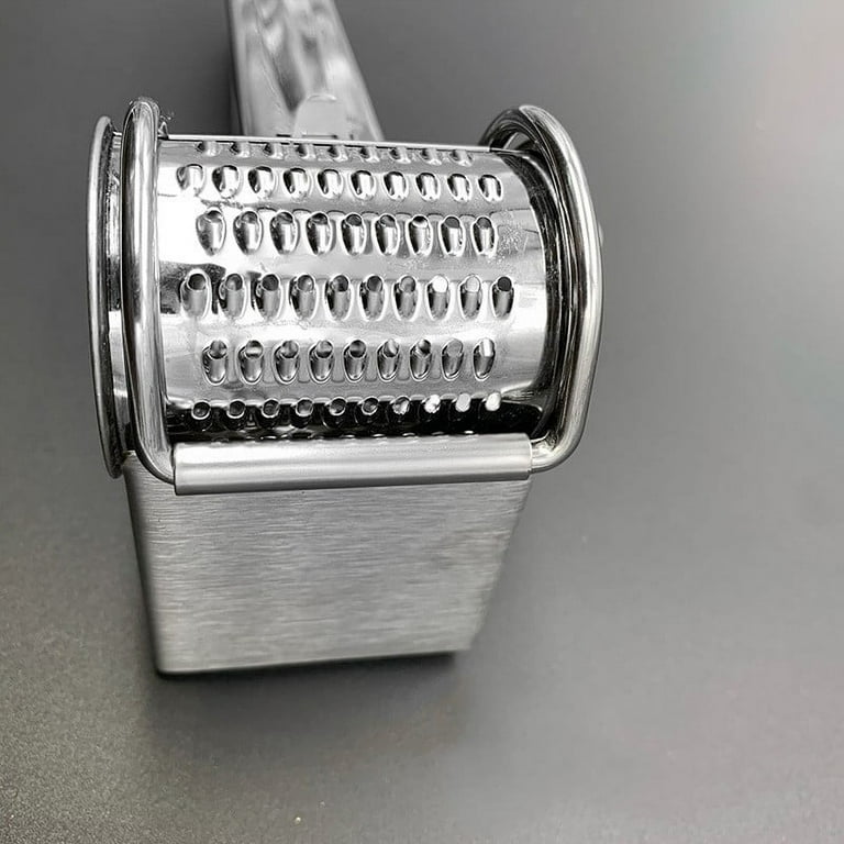 Stainless Steel Cheese Grater Hand Held Rotary Shredder Cutter Slicer Tools