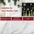 thumbnail image 7 of Green Christmas Tree Valances for Windows, 42 x 18in, Merry Christmas Gold Snow Pine Tree Black Rod Pocket Kitchen Valance Curtain Light Filtering Window Treatments for Living Room Bedroom, 1 Panel, 7 of 7