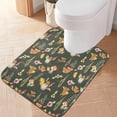 thumbnail image 3 of Coolnut Mushroom Twig Bathroom Rug 24"×16",Non-Slip High Absorbent Bath Mat Rug Machine Washable Bahtub Mats Home Decor, 3 of 7