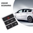 thumbnail image 4 of DAMIFU 1pc Car Double Flash Repair Switch Button Sticker Stickers To Repair The Hazard Button For ESP ford For S-Max Car Accessory, 4 of 9