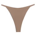 thumbnail image 3 of TrowBridge bragas sin costuras para mujer, tangas de satén de seda, ropa interior suave y acogedora, lencería Sexy deportiva, transpirable, parte trasera en T femenina, 3 of 4