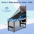 thumbnail image 2 of 10-in-1 Multi Game Table, 48 Inch Combo Table with Billiards,  Pong, Hockey for Family Fun, 2 of 8