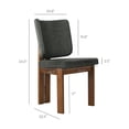 thumbnail image 4 of Alba Armless Upholstered Dining Chairs Set Of 2 in Charcoal, 4 of 10
