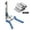 Blue, variant on Type M Hog Nail Ring Pliers Kit, including Hog Ring Pliers Hand Tools Clamp Upholstery Installation Repair Hand Tools with 600Pcs M Clips Galvanized Steel Nails for Fence Fastening
