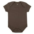 thumbnail image 5 of Baby Essentials Baby Boys of 9 Months Solid Earth Tone 6 Piece Bodysuit Set, 5 of 6