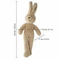 thumbnail image 3 of 16.9in Long Legged Bunny Plush Toy, Soft Floppy Eared Bunny Stuffed Animal, Cozy Hugging Pillow, Animal Character Decor, Sweet Birthday Gift, Soft Fabric Plushie, 3 of 7