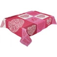 thumbnail image 2 of Valentine Tablecloth Rectangle/Oval 60x102in Valentine''s Day Heart Gift Pink Plaid Tablecloths Waterproof Table Cloth for Kitchen Indoor Outdoor Table Cover for Dining/Party Decoration, 2 of 6