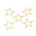 thumbnail image 1 of 201 Stainless Steel Linking Rings Star Golden 16.5x17.5x1mm, 1 of 2