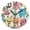 Black, variant on Cartoon Lovely Monsters Round Wall Clock Battery Operated Silent Non-Ticking Bedroom Office Kitchen Home School Decor 10"(Black)