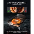 thumbnail image 5 of VEVOR Dual Fuel Pizza Oven Outdoor, 12 in Wood Fire & Propane Gas Pizza Oven, Pellet & Propane Pizza-Maker with Thermometer, Iron Spray Electric Rotation Pizza-Cook for Outside Camping & Backyard, 5 of 9