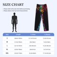 thumbnail image 4 of Picia Neon Psychedelic Giraffe Mens Soft Woven Cotton Elastic Waistband Sleep Pajama Pant Lounge Sleep Pant With Pockets And Drawstring-Medium, 4 of 9