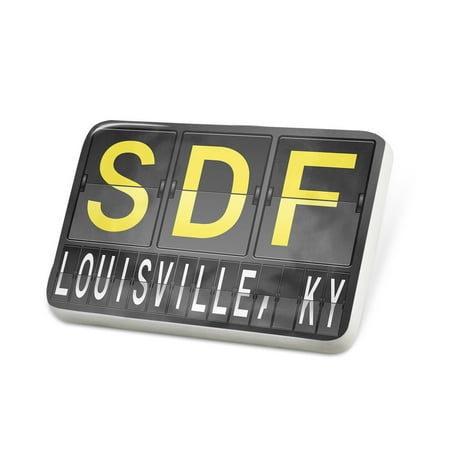 Porcelein Pin SDF Airport Code for Louisville, KY Lapel Badge – (Best Zip Codes In Louisville Ky)
