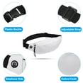 thumbnail image 3 of Uxcell Fanny Pack, Waterproof Waist Bag Crossbody with Headphone Jack for Hiking, White, 3 of 6