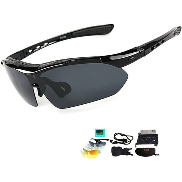 Polarized Sport Sunglasses with 5 Lenses