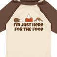 thumbnail image 4 of Inktastic I'm Just Here for the Food Boys or Girls Long Sleeve Baby Bodysuit, 4 of 5