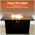 thumbnail image 3 of 25" H x 42" W Steel Outdoor Fire Pit Table with Lid, 3 of 6