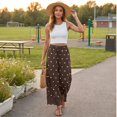 thumbnail image 5 of Lace Trim Wide Leg Pants for Women 2026 Spring Summer Cropped Lightweight Casual Pants, XXL, 5 of 6